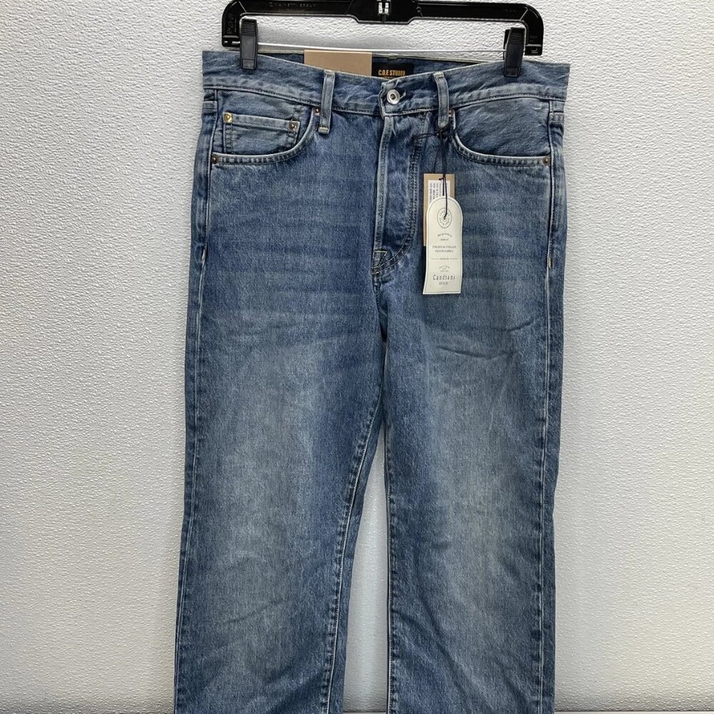 NEW C.O.F STUDIOS BC BC Men’s M6 Straight-Fit Jeans – Blue – Size 32